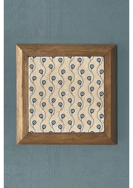 Masif Çerçeveli Taş Tablo- Duvar Dekoru- Oscar Stone Decor 28X28 Cm-Wall Decor