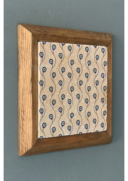 Masif Çerçeveli Taş Tablo- Duvar Dekoru- Oscar Stone Decor 28X28 Cm-Wall Decor fiyatları