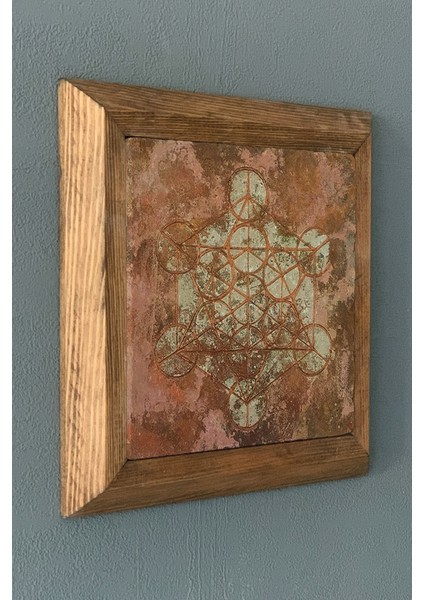 Masif Çerçeveli Taş Tablo- Duvar Dekoru- Oscar Stone Decor 28X28 Cm-Wall Decor fiyatları