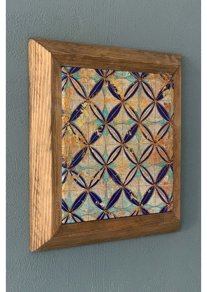 Masif Çerçeveli Taş Tablo- Duvar Dekoru- Oscar Stone Decor 28X28 Cm-Wall Decor fiyatları