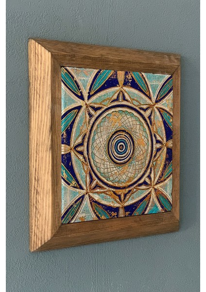 Masif Çerçeveli Taş Tablo- Duvar Dekoru- Oscar Stone Decor 28X28 Cm-Wall Decor fiyatları