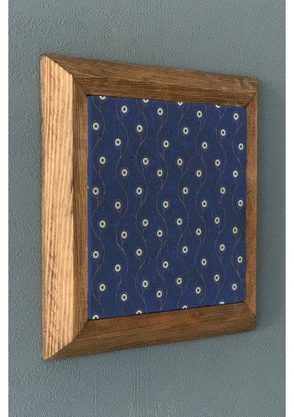 Masif Çerçeveli Nazar Taş Tablo- Duvar Dekoru- Oscar Stone Decor 28X28 Cm-Wall Decor fiyatları