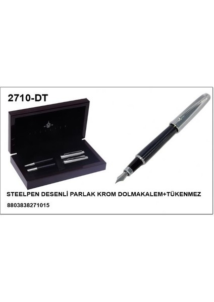 World Dolma &tükenmez Kalem Seti Krom Siyah 2710 fiyatları