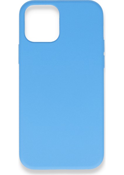 Apple iPhone 12 Pro Kılıf Silikon Içi Kadife Nano - Mavi