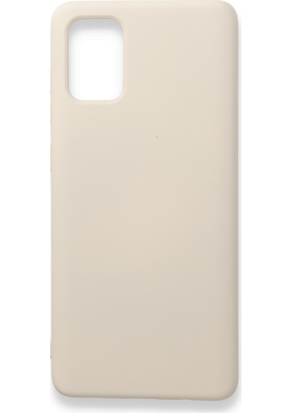 Samsung Galaxy A71 Kılıf Silikon Içi Kadife Nano - Kemik