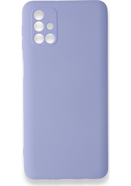 Samsung Galaxy M31S Kılıf Silikon Içi Kadife Nano - Lila