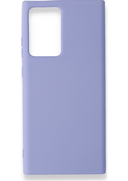 Samsung Galaxy Note 20 Plus Kılıf Silikon Içi Kadife Nano - Lila