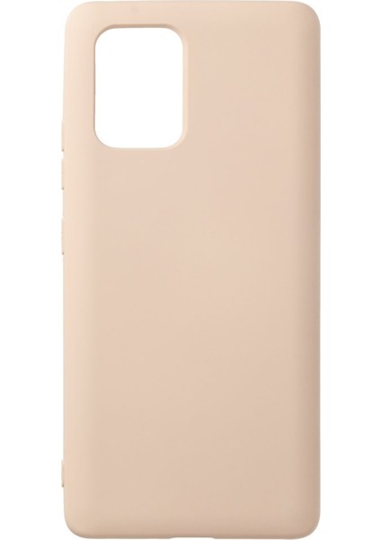 Samsung Galaxy S10 Lite Kılıf Silikon Içi Kadife Nano - Kemik