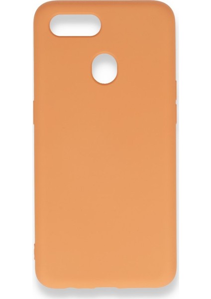 Oppo A12 Kılıf Silikon Içi Kadife Nano - Turuncu