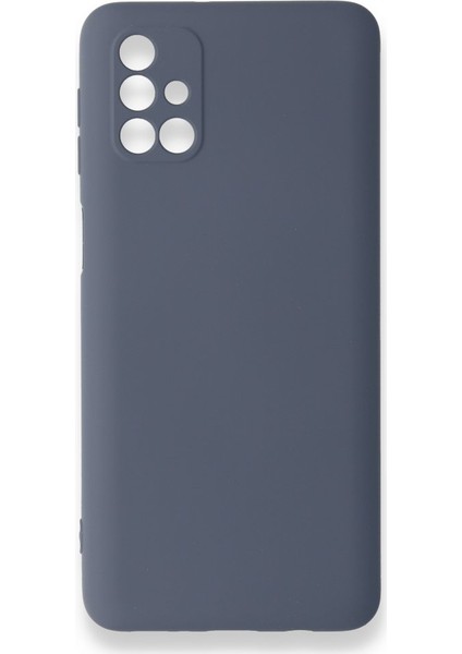 Samsung Galaxy M31S Kılıf Silikon Içi Kadife Nano - Gri