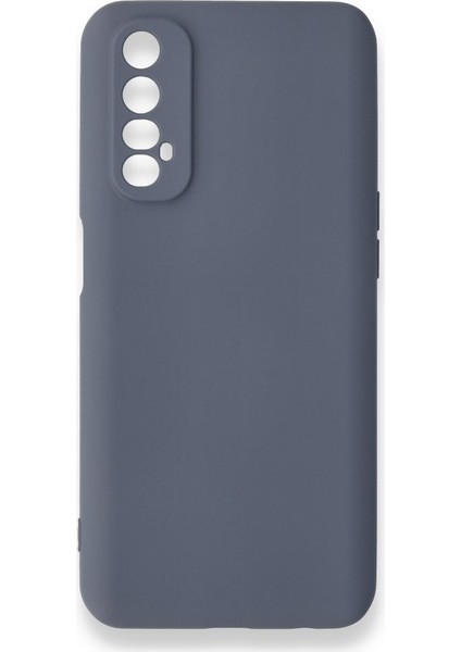 Realme 7 Kılıf Silikon Içi Kadife Nano - Gri