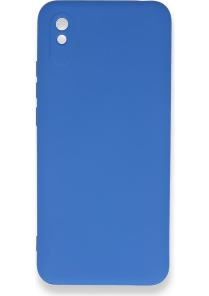 Xiaomi Redmi 9A Kılıf Silikon Içi Kadife Nano - Mavi
