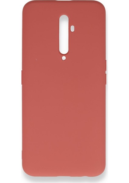 Oppo Reno 2z Kılıf Silikon Içi Kadife Nano - Kiremit