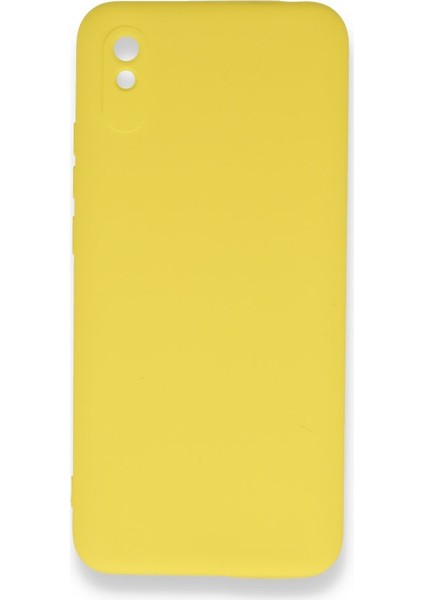 Xiaomi Redmi 9A Kılıf Silikon Içi Kadife Nano - Sarı