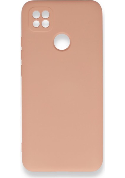 Xiaomi Redmi 9c Kılıf Silikon Içi Kadife Nano - Pudra