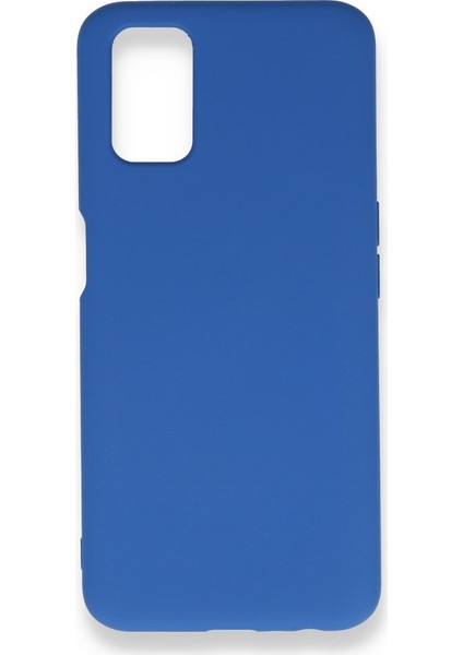Oppo A72 Kılıf Silikon Içi Kadife Nano - Mavi