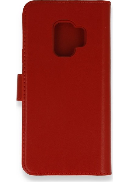 Samsung Galaxy S9 Kılıf Kapaklı Cüzdan Standlı - Kırmızı