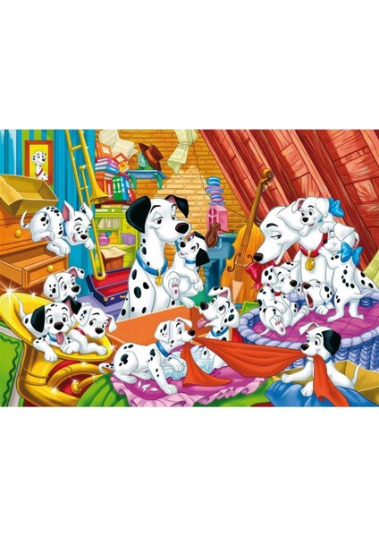 Dalmatian Family Puzzle - 104 Parça