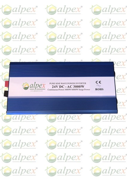 3000 W 24 Volt Tam Sinüs Inverter