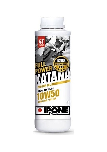 Full Power Katana 10W50 %100 Sentetik Motosiklet Yağı (1 Litre)