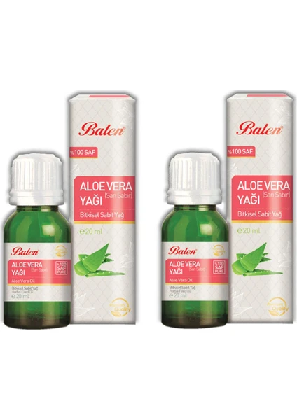 Aloe Vera (Sarı Sabır) Yağı Maserasyon 20 ml 2 'li