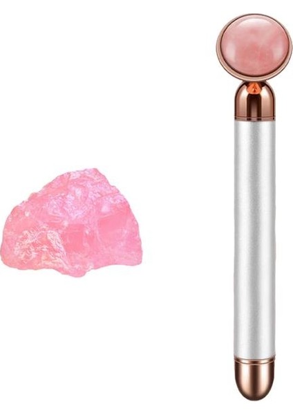 Titreşimli Güzellik Masaj Kalemi Doğal Pink Jade (Yeşim) Taş, Gümüş Çubuk modelleri