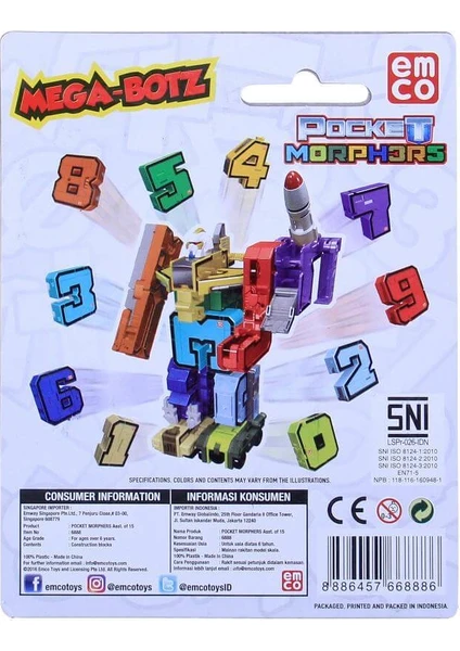 Neco Toys Pocket Morphers Dönüşen Numaralar 2