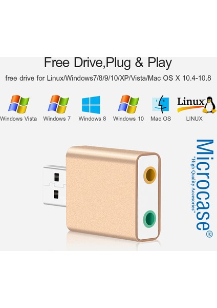 7.1 Kanal USB Ses Kartı - AL2587 indirimleri