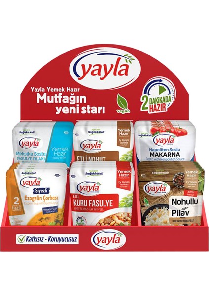 Hazır Yemek 24'lü Karma Paket ( 6 Çeşit )