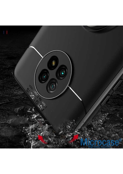 Xiaomi Redmi Note 9t Focus Serisi Yüzük Standlı Silikon Kılıf - Siyah fiyatları
