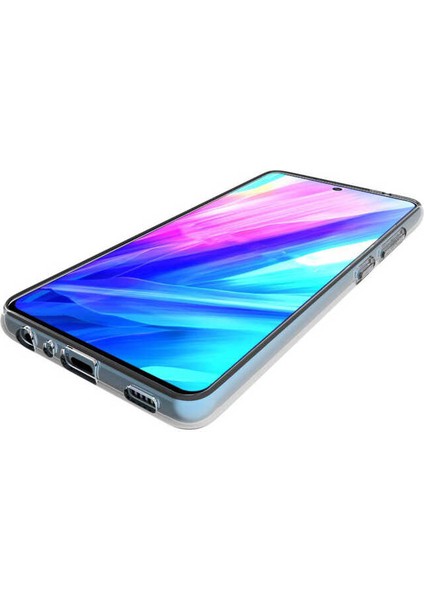 Samsung Galaxy A72 Kılıf Şeffaf Hibrit Silikon Esnek Kapak