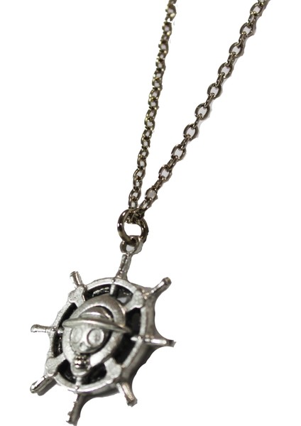 One Piece D Luffy Logo Gümüş Kaplama Zincir Kolye fiyatları