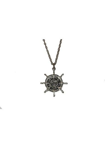 One Piece D Luffy Logo Gümüş Kaplama Zincir Kolye modelleri