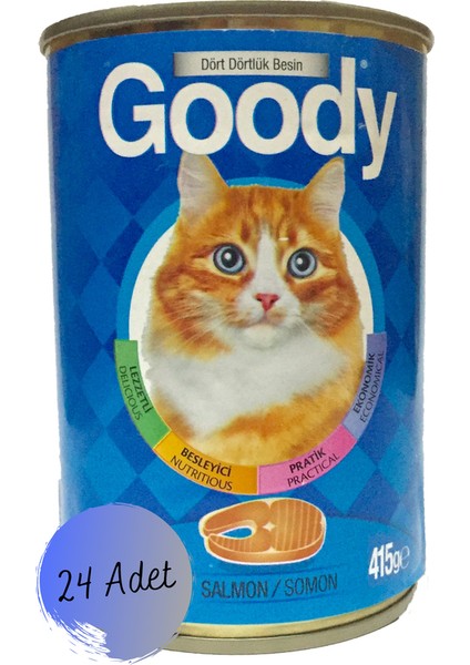 Somonlu Kedi Konserve Maması 24 x 415 gr