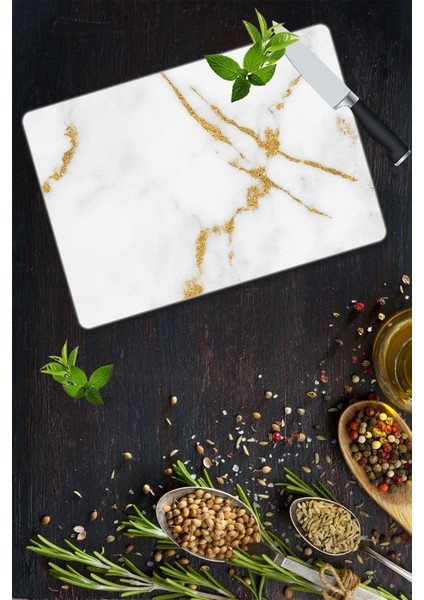 30x40cm - Simler - Cam Kesme Tahtası