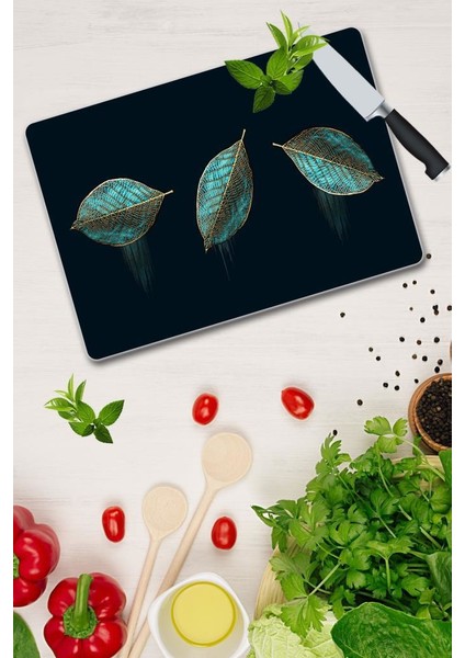 3 Yaprak Cam Kesme Tahtası | 30 x 40 cm. fiyatları