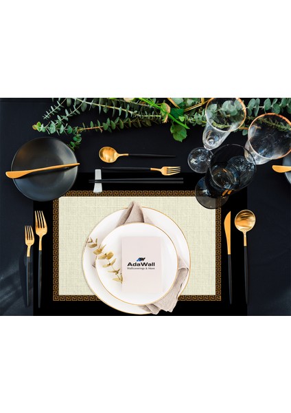 Home Figüratif Gold Kumaş Amerikan Servis 4'lü Set 35X50CM fiyatları