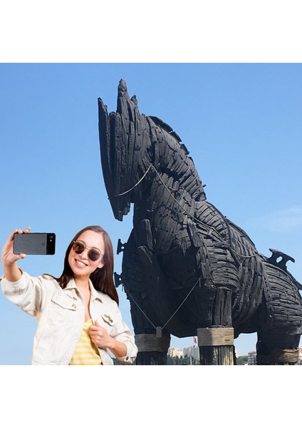 Selfie Truva Kumaş Pankart 150 x 250 cm