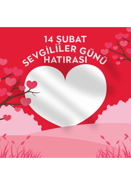 14 Şubat Sevgililer Günü Kumaş Pankart 150 x 250 cm