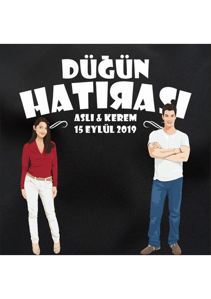 Düğün Hatırası Kumaş Pankart 150 x 250 cm