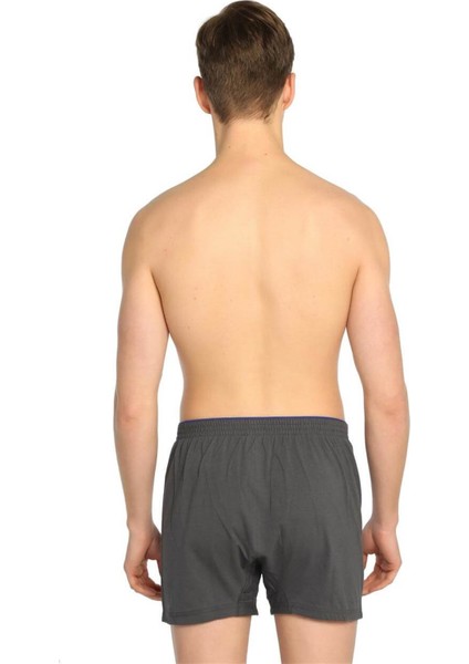 3'lü Paket Düğmeli Düz Erkek Boxer