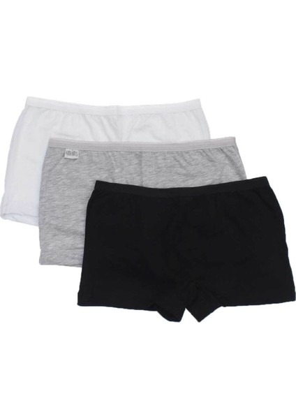 3016 3'lü Paket Likralı Bayan Boxer