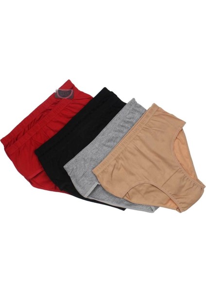 3041 Beli Lastikli 6'lı Paket Rebkli Yüksek Bel Bayan Külot fiyatları