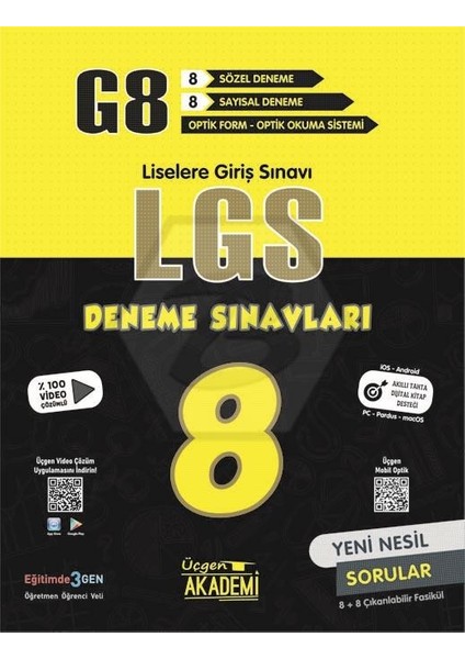 8. Sınıf Lgs G8 Deneme Sınavları