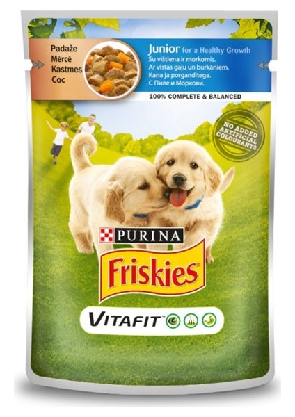 Junior Tavuklu Pouch Yavru Köpek Konservesi 100 gr