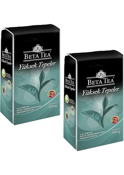 Beta Tea Yüksek Tepeler Türk Çayı 1 kg x 2 'li