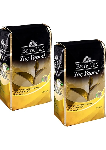 Beta Taç Yaprak Türk Çayı 1 kg  x 2 'li