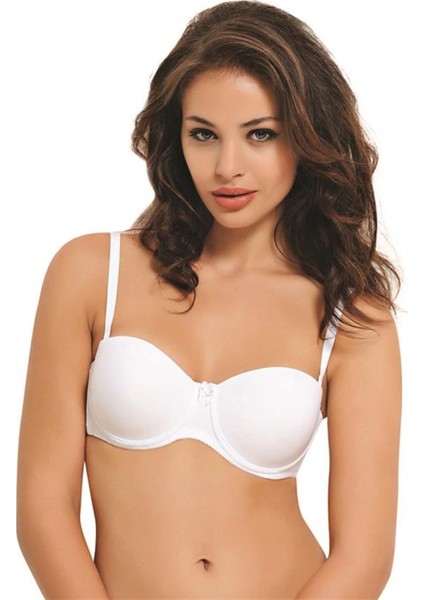 3520 Mikro Kaplı Dolgulu Straplez Sütyen