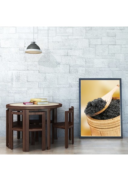 Siyah Havyar Kanvas Tablo