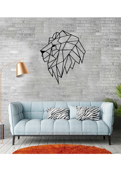 Aslan Geometrik Ahşap Tablo